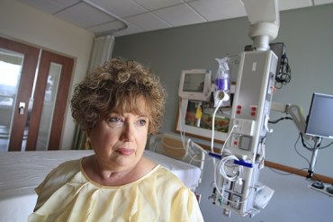 Dorothea Handron was so weakened by complications from a hernia operation that she was placed in a medically induced coma at Vidant Medical Center (Photo by Jim R. Bounds/AP Images for KHN)