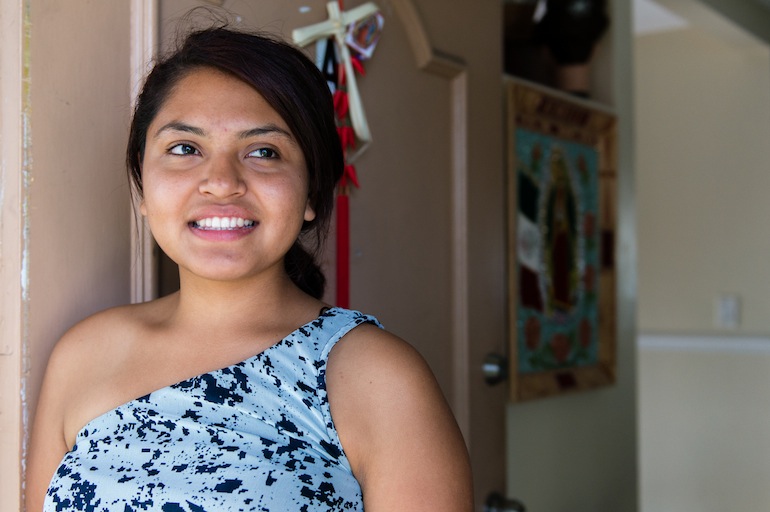 Jessica Bravo, 19, was granted DACA (Deferred Action for Childhood Arrivals) status, but didn’t know she could also qualify for Medi-Cal (Photo by Heidi de Marco/KHN).