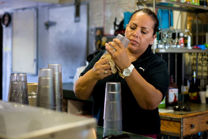 Sandra Lopez, 41, owner of Las Fajitas in Newport Beach, is a small business owner who has to make decisions about health insurance coverage for her family and business under the Affordable Care Act (Photo by Heidi de Marco/KHN).