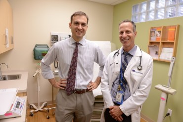 Catholic Charities Staff Attorney Brett Stark and Montefiore Pediatrician Alan Shapiro founded Terra Firma, a medical-legal partnership to help unaccompanied minors from El Salvador, Guatemala and Honduras who have settled in Bronx County (Photo by Mark Bonifacio).
