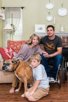 Anthony R. Orefice and his family in their home in Valencia, California on Monday, June 15, 2015 (Photo by Heidi de Marco/KHN).