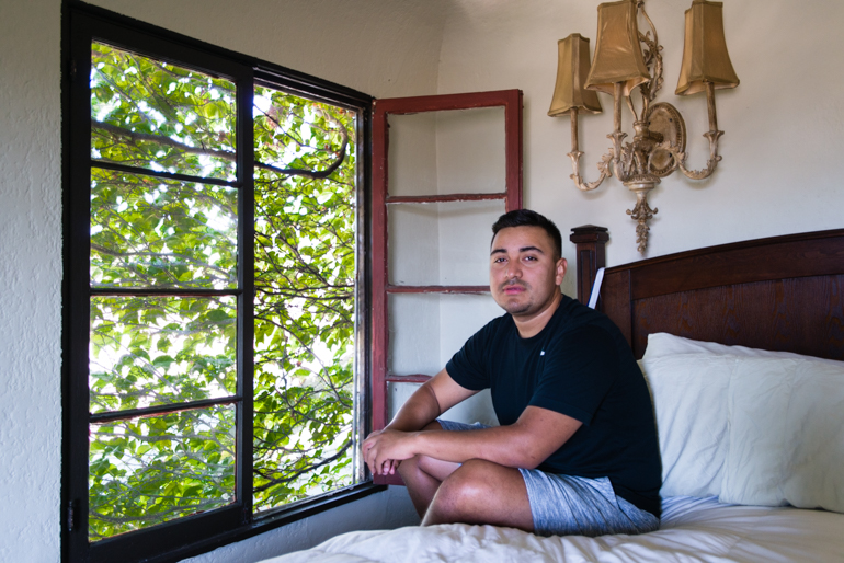 Louis Arevalo, 27, says he decided to go on the medication last month after getting scared when a condom broke. The college student from Los Angeles says he uses the pill as an extra layer of protection (Photo by Heidi de Marco/KHN).