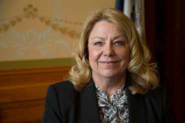 Iowa Senate President Pam Jochum wants to make sure the transition of Medicaid recipients to private companies has good oversight. (Photo by Clay Masters/Iowa Public Radio)