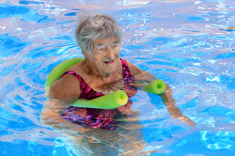 Likover swims at least three times a week, serves on several committees addressing seniors' issues and calls herself a huge Jon Stewart fan. (Photo by Lynn Ischay for Kaiser Health News)