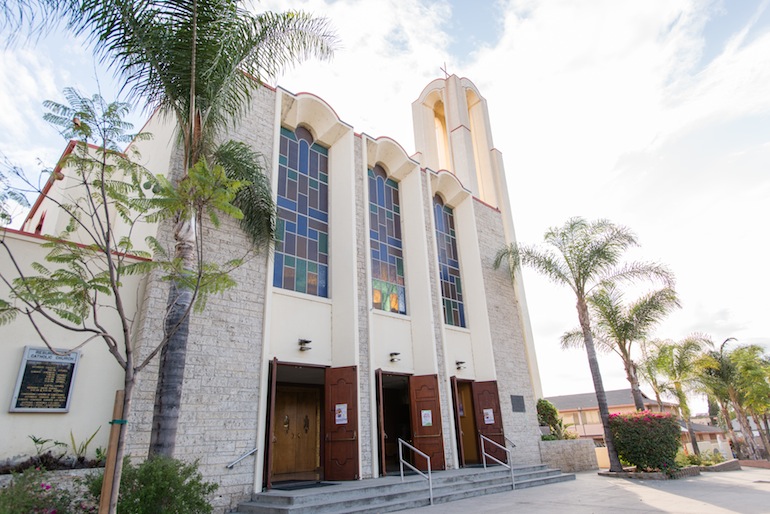 Resurrection Church in East Los Angeles has been a meeting ground for the community (Photo by Heidi de Marco/KHN).