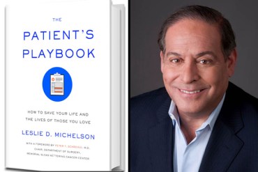 Leslie Michelson and his book, The Patient's Playbook (Photo courtesy of Michelson)