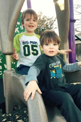 Jill Albright Briesch says her family has been forced to absorb the cost of much of the therapy for her two sons, Alexander 5, left, and William, 3. (Courtesy Jill Albright Briesch)