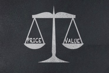 value and price concept