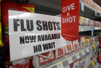 flu shot sign