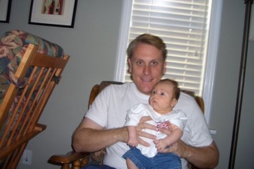 Scott Svonkin, pictured here with his newborn son, Sam, in 2006. Svonkin says he was denied health insurance three times before changes under the Affordable Care Act. He found health coverage in a high-risk pool. (Courtesy of Scott Svonkin)