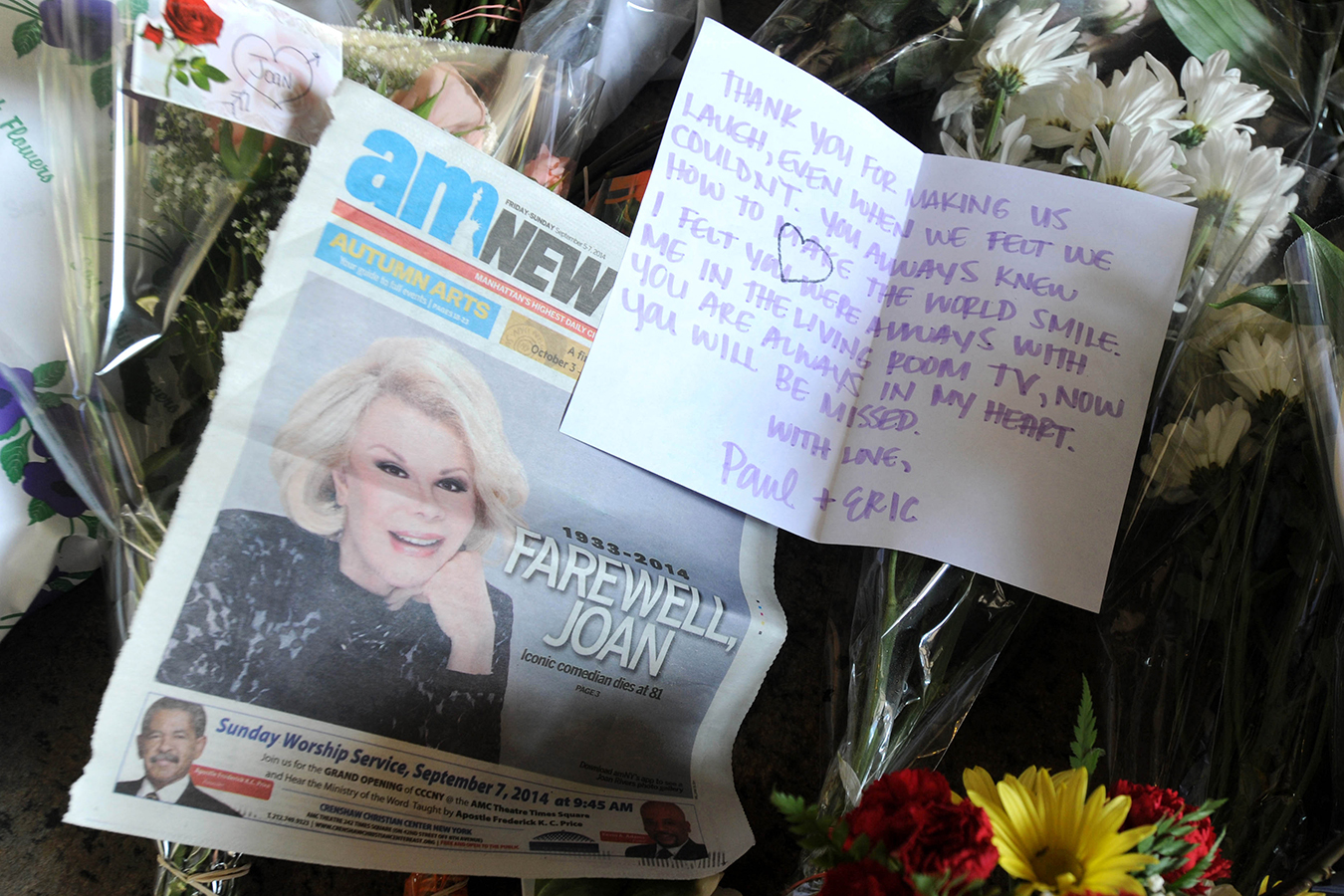 comedian Joan Rivers — who passed away in 2014 following a routine procedure at a Manhattan surgery center