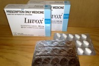 Boxes and blister packs of Luvox pills