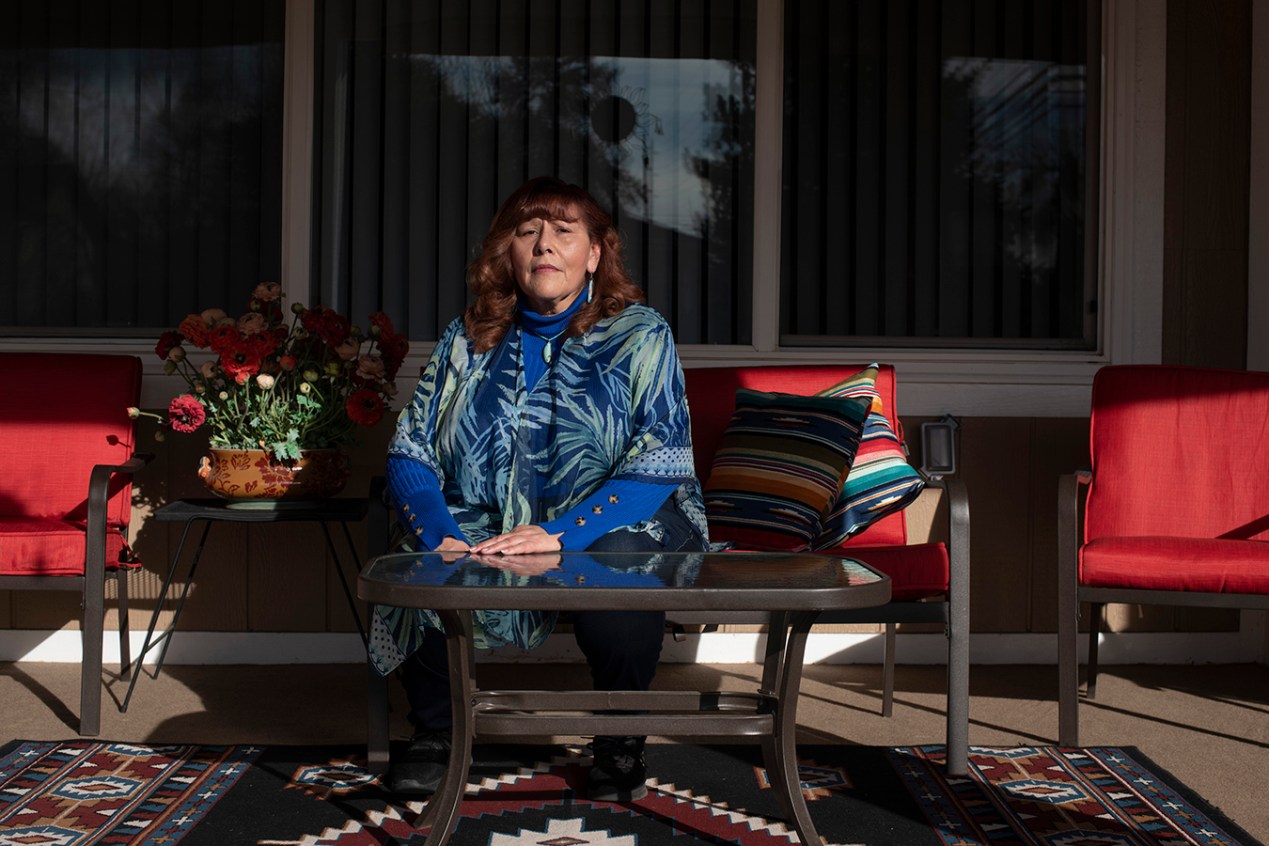 Portrait of Stephanie Salazar-Rodriguez at her home