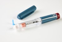A photo shows an insulin pen.