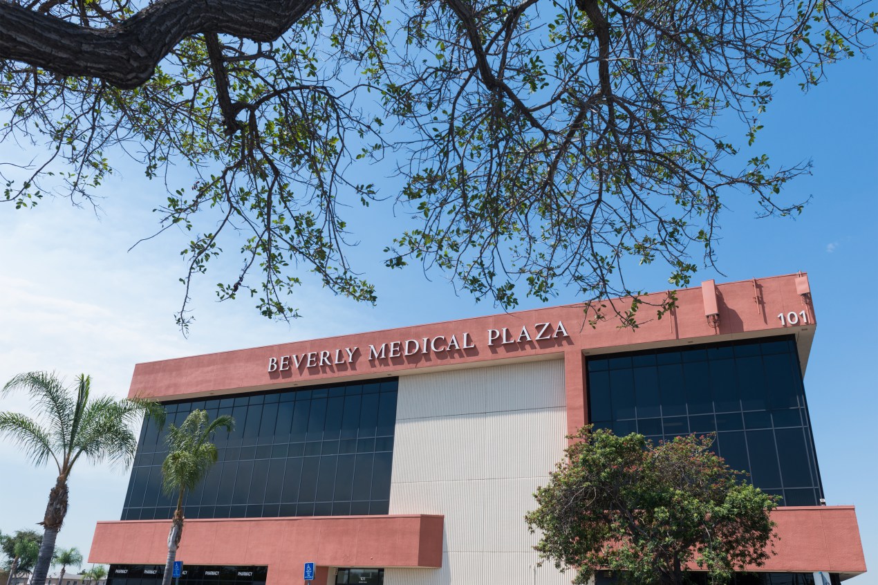 A photo shows the exterior of BeverlyCare.