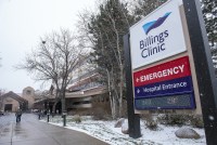 Signage outside the Billings Clinic in Billings, Montana