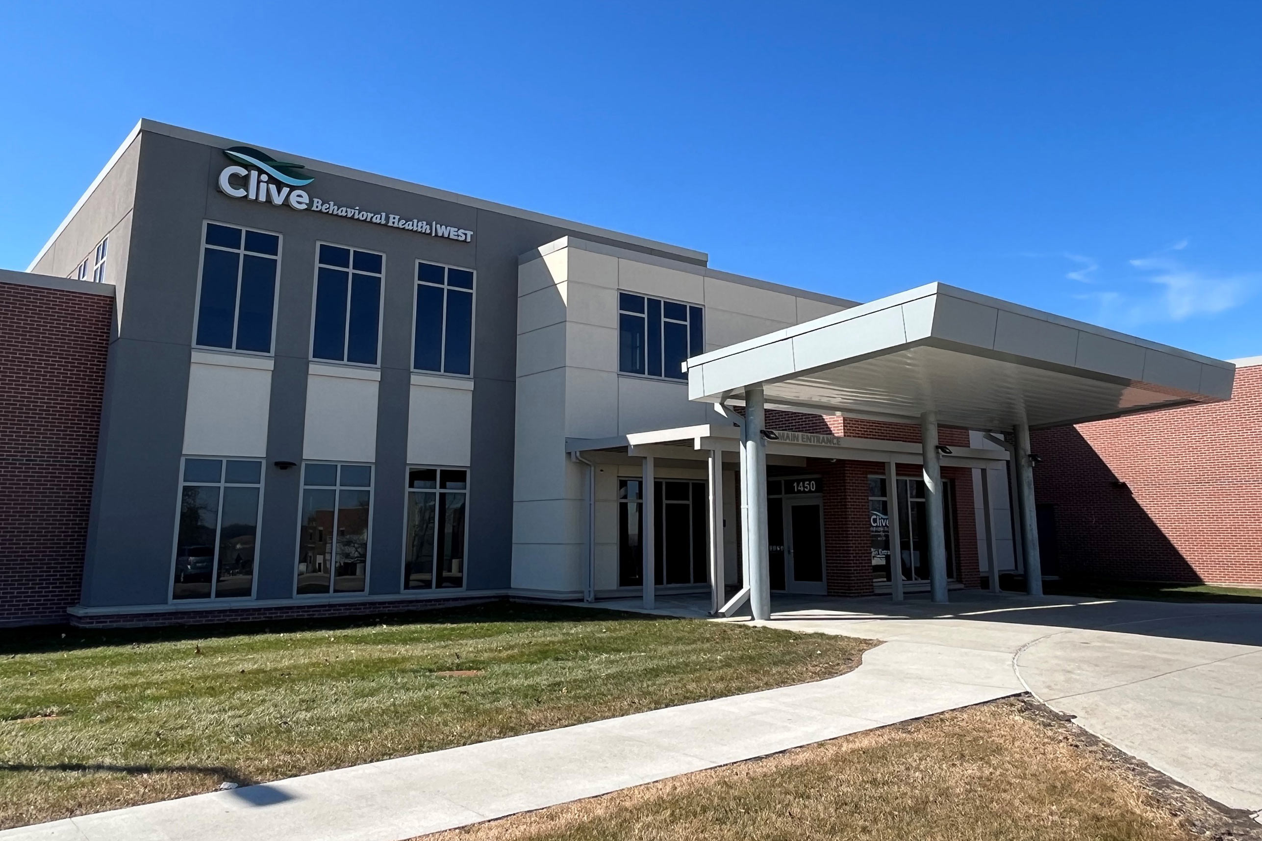 A photo of the exterior of Clive Behavioral Health Hospital.