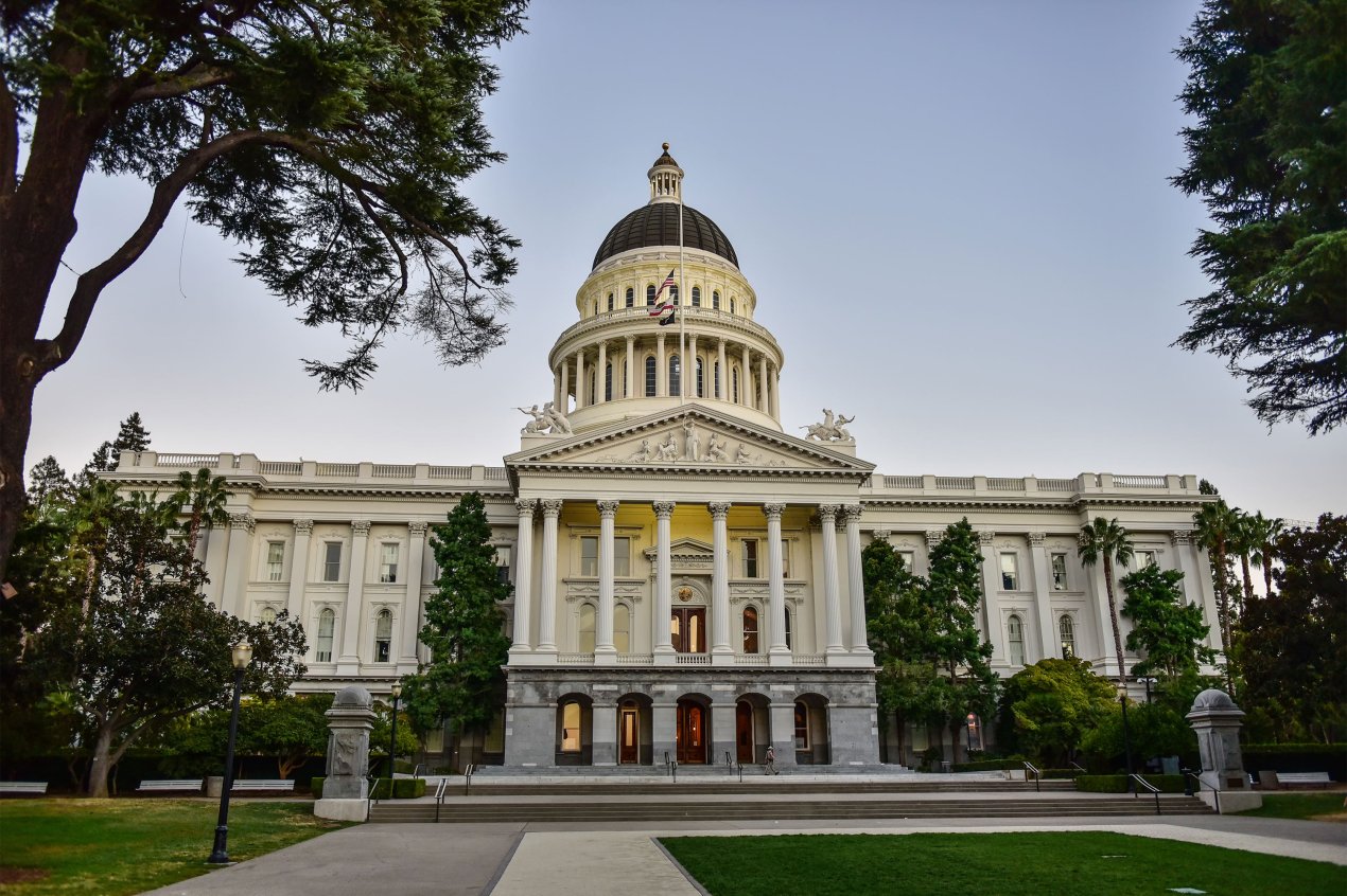 A photo of California's Capitol in Sacramento.