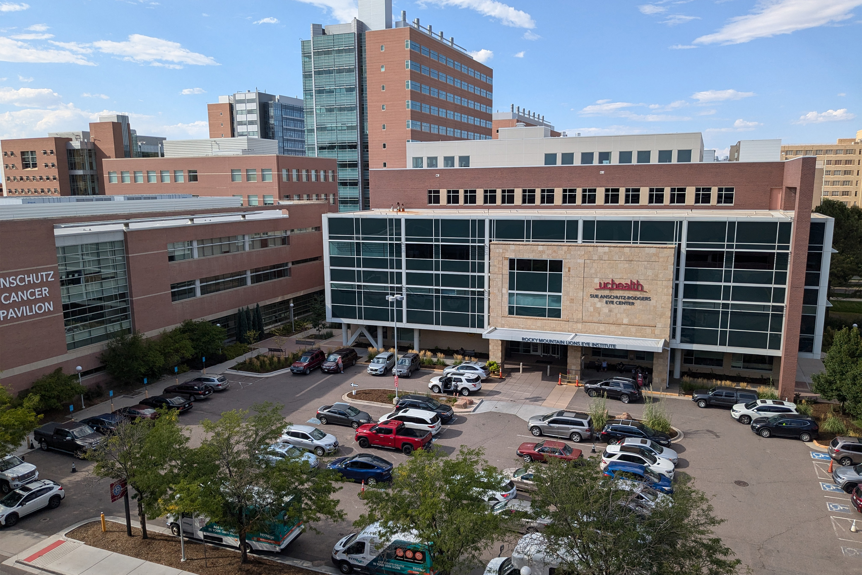 A photo of Rocky Mountain Lions Eye Institute on the UCHealth campus.