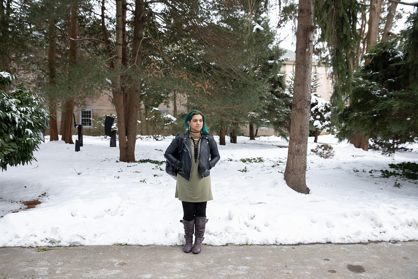 Portrait of Divya Singh at Hofstra University in Hempstead, New York