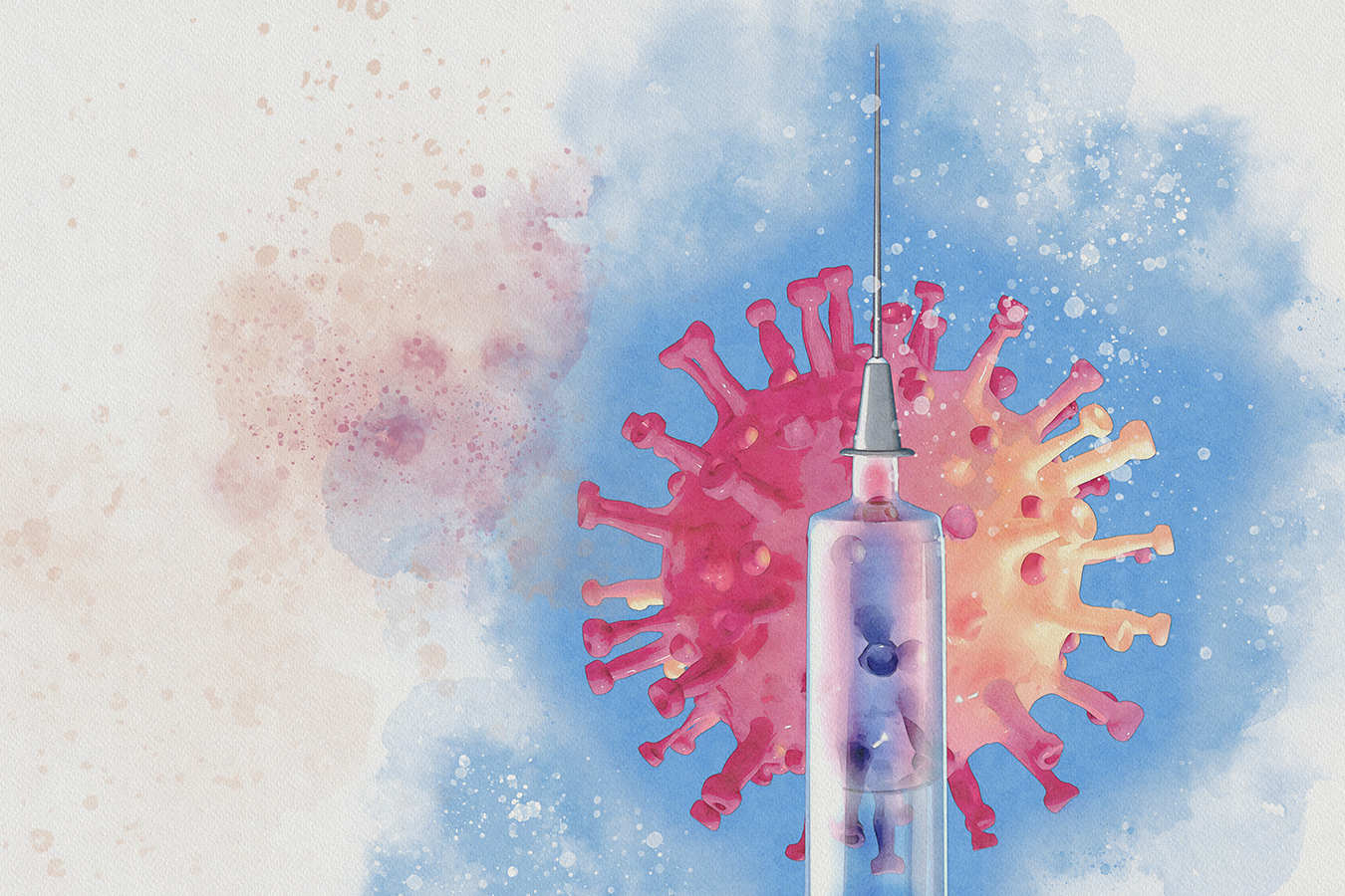 Illustration of a covid-19 vaccine