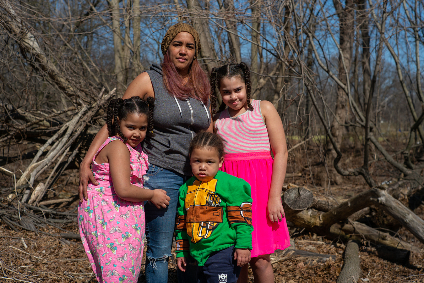 Portrait of Alexandra Sierra and her children