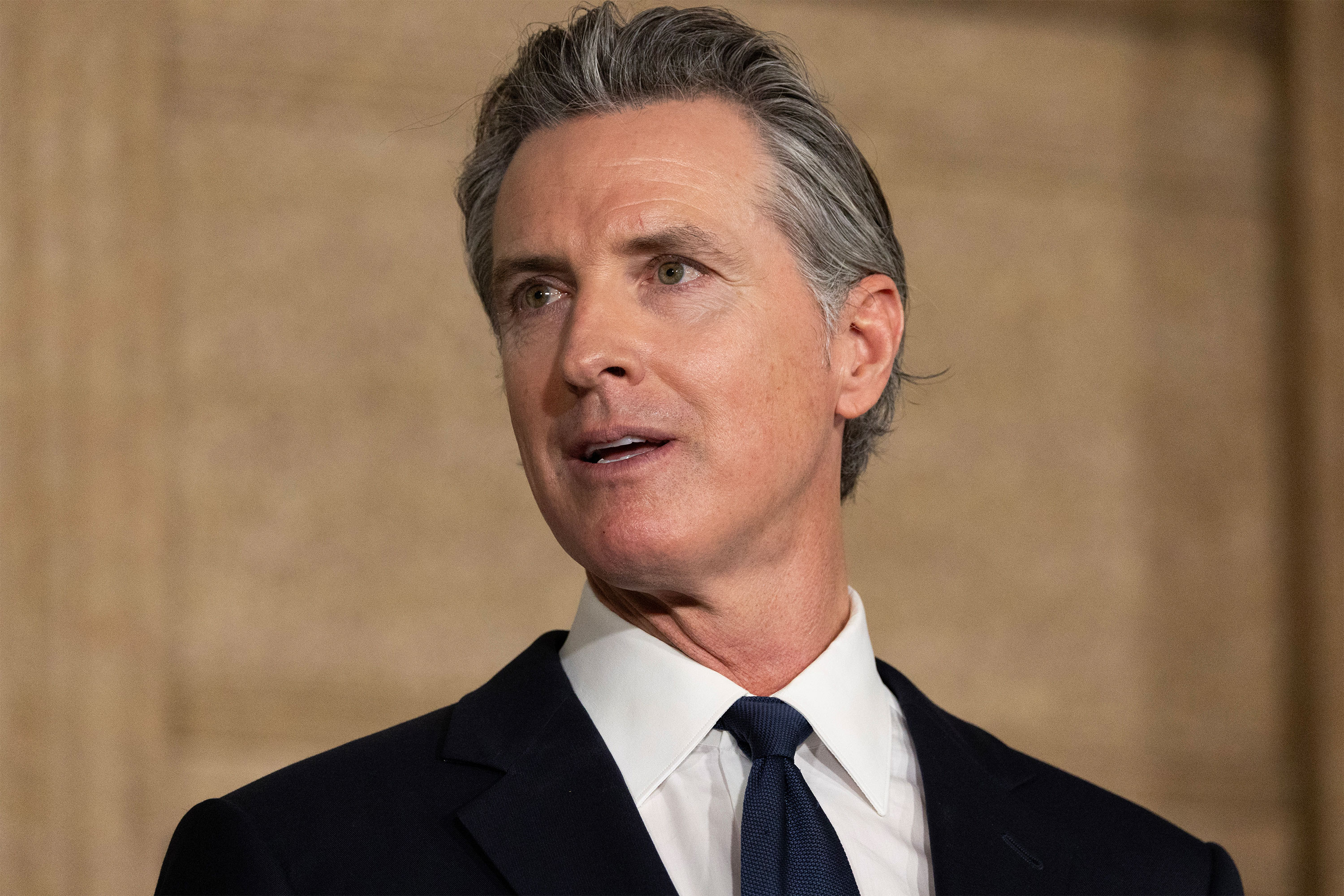 A photo of Gavin Newsom.