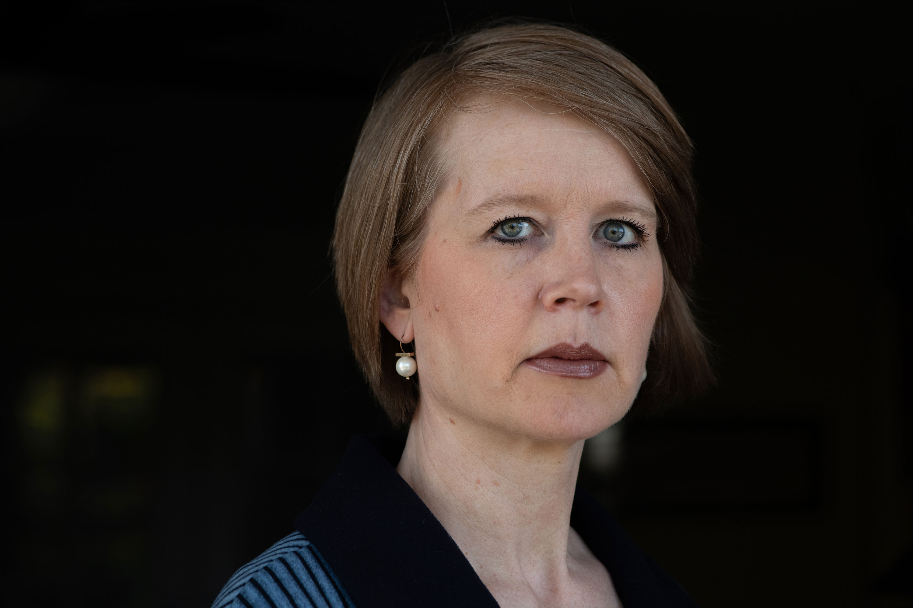 A photo of Lauren Hughes at her home. 