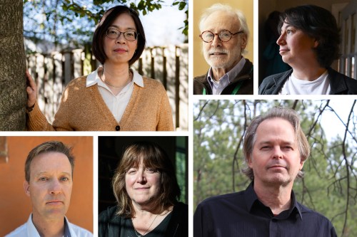 A collage showing the faces of Sylvia Chou, Marc Ernstoff, Alexa Romberg in the top row. The bottom row shows Daniel Dulebohn, Jennifer Troyer, and Philip Stewart.