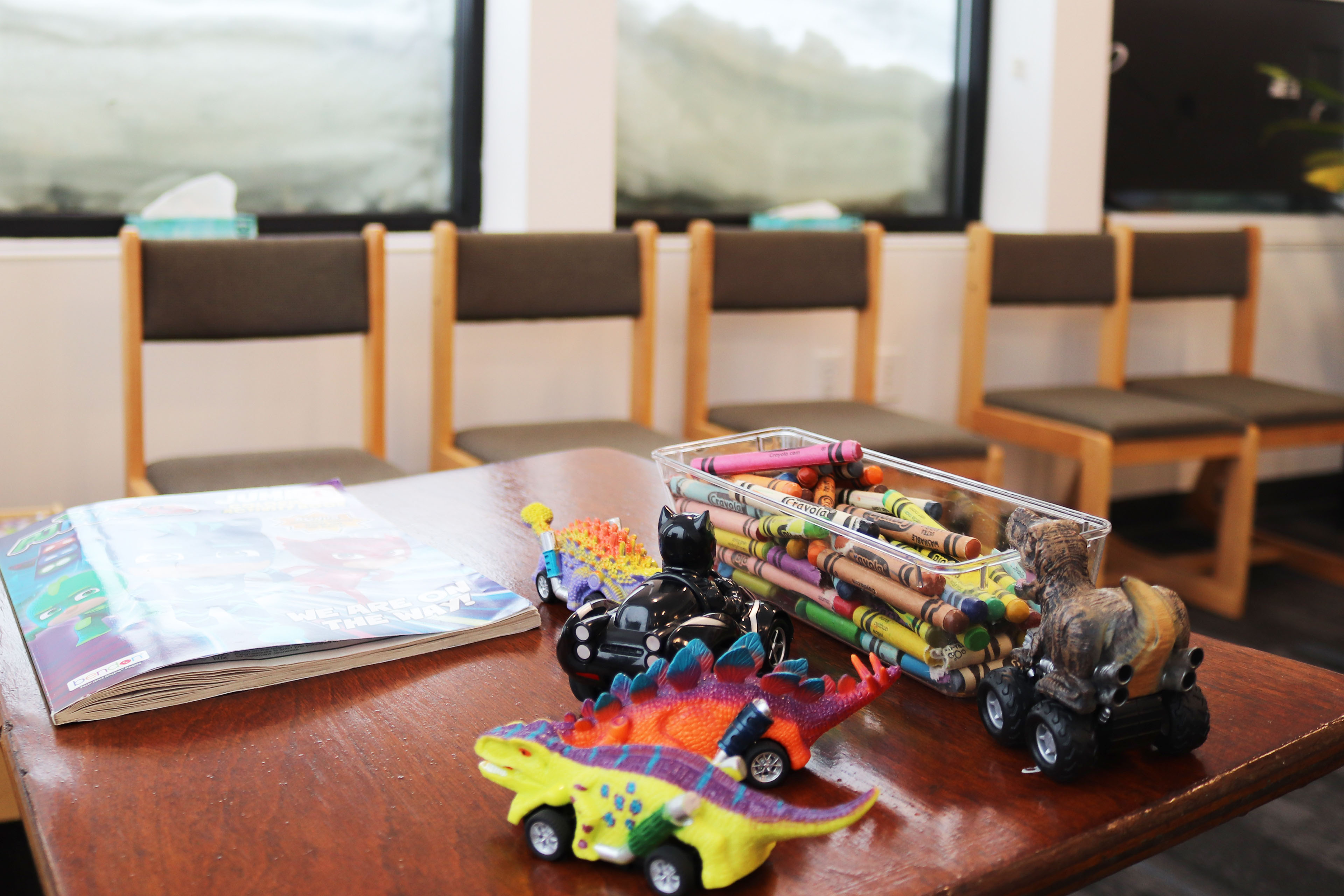 A children's area in a hospital waiting room.