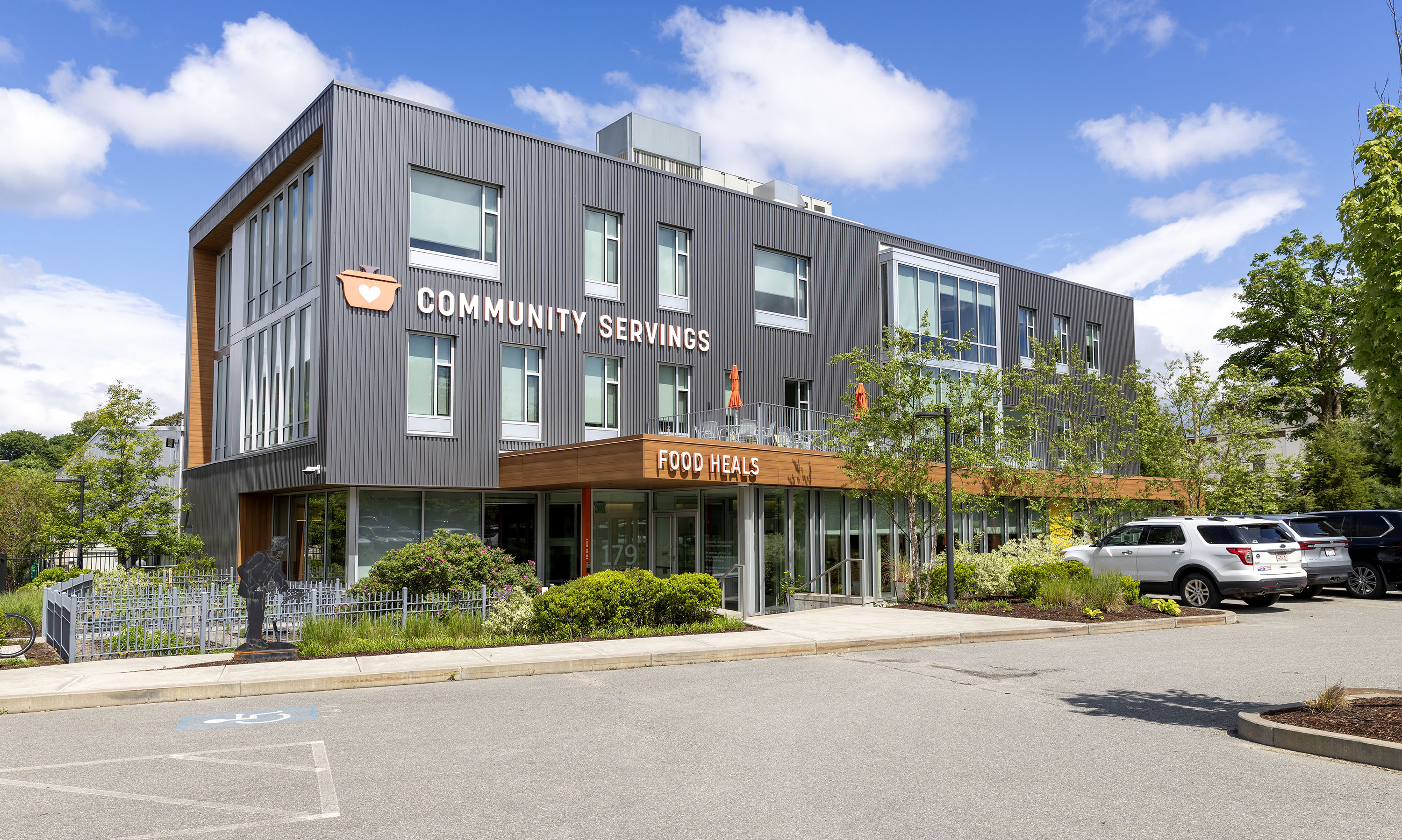 The exterior of a building 