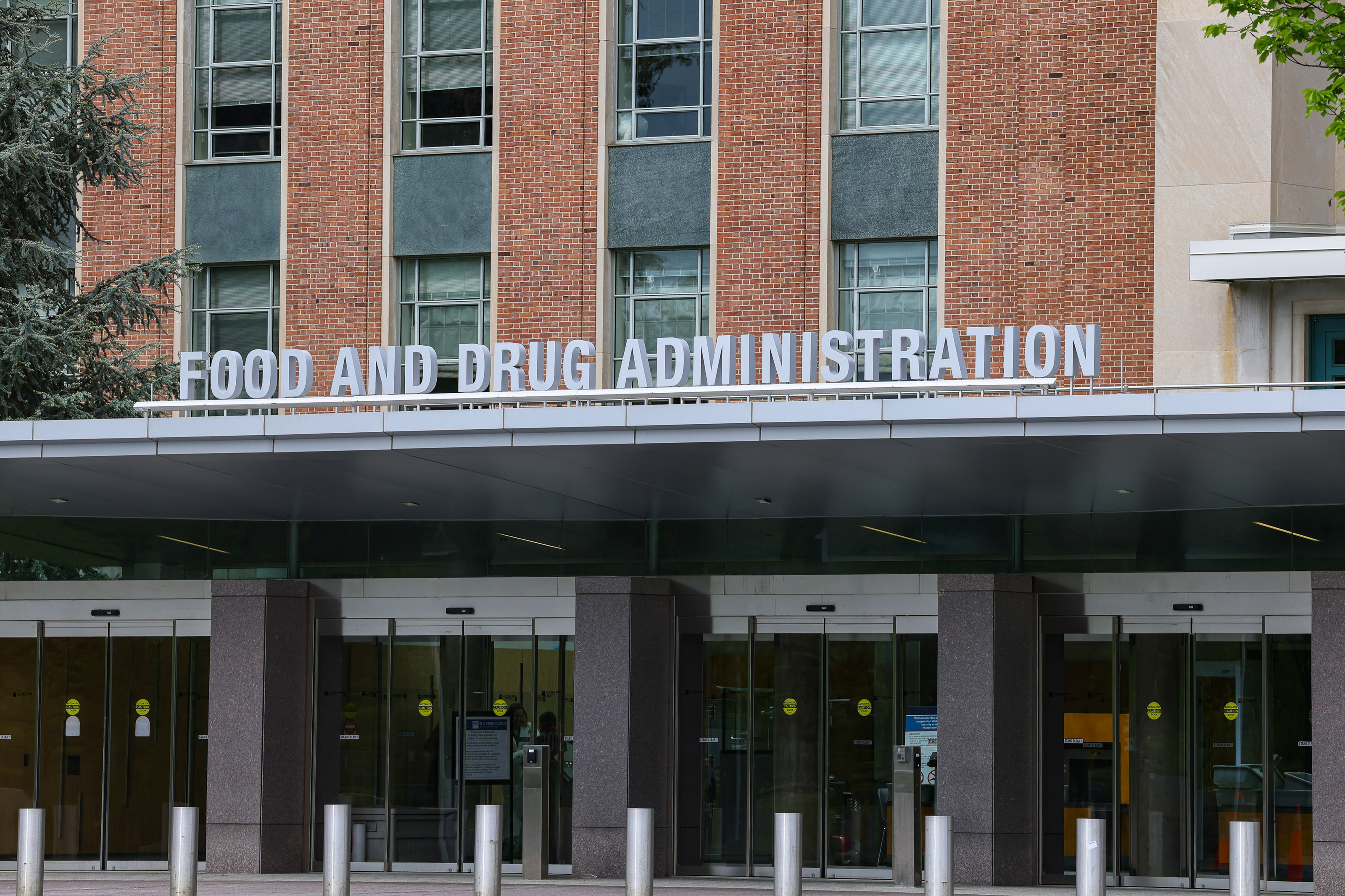 An exterior shot of the Food and Drug Administration headquarters.