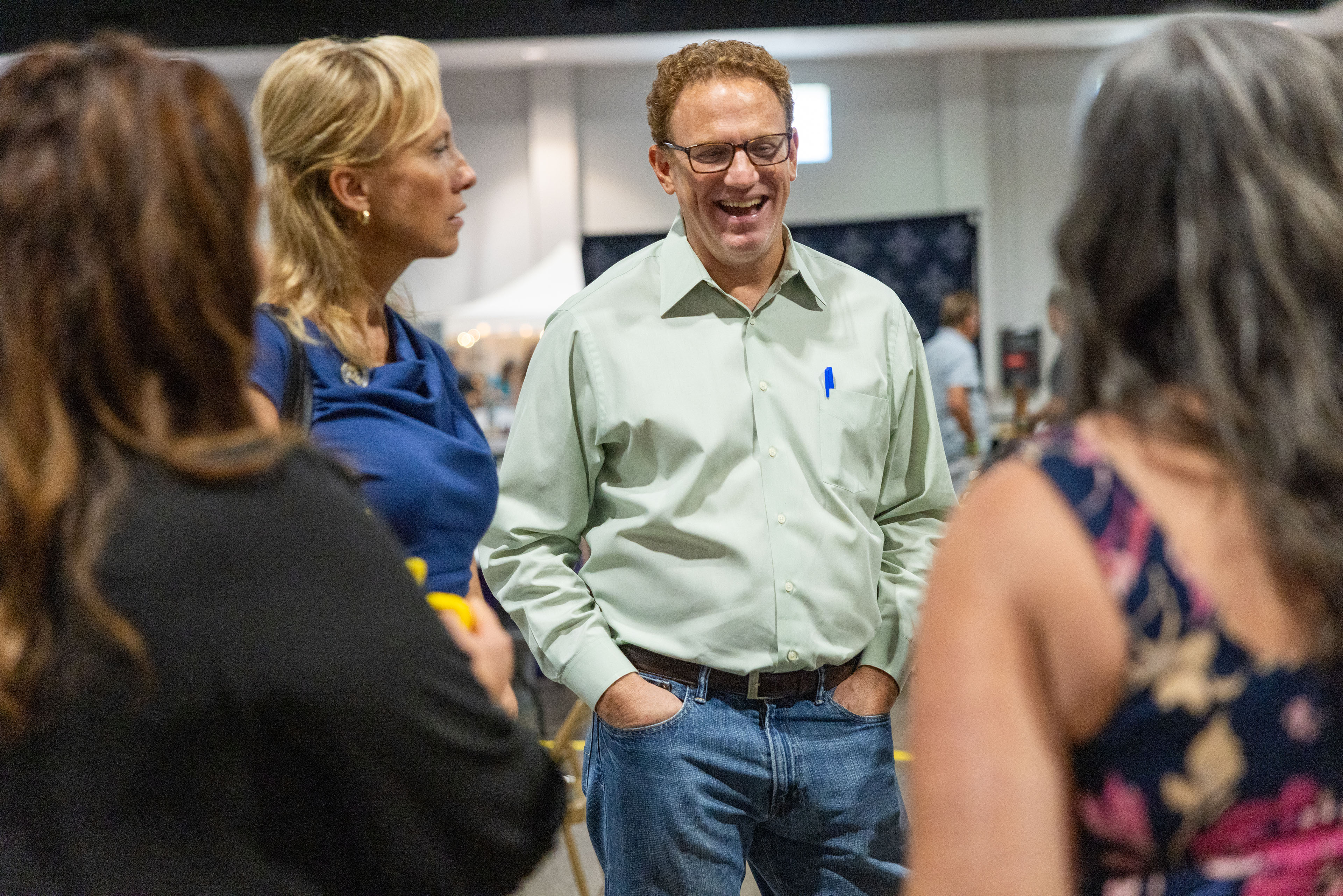 Griffin is seen with her husband at an event.